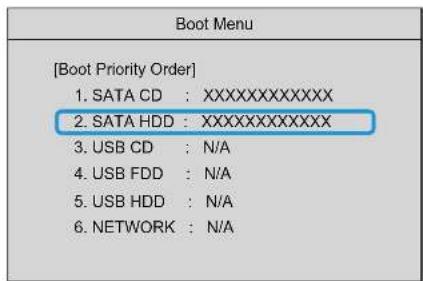 SAMSUNG NP-E3520I - - Boot Device Priority - 1
