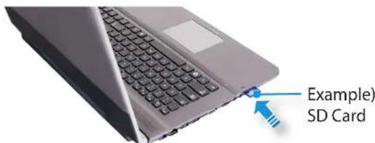 SAMSUNG NP-E3520I - Using the card - 1