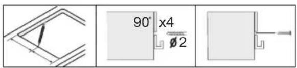 90° x4 Ø2