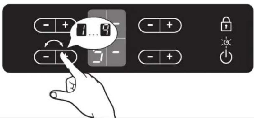 - + 1 ... 9 - + - - - + - +