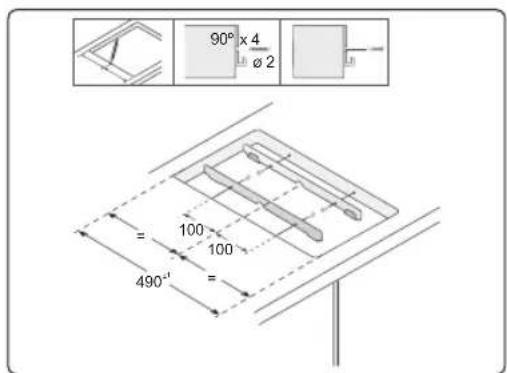 90° x 4 ø 2 = 100 100 490° =