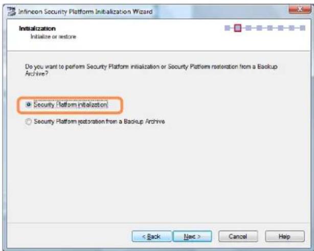 SAMSUNG NP-X460 - Initializing the Security Platform - 3