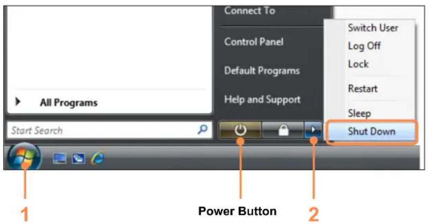 SAMSUNG NP-X460 - Turning the computer off - 1