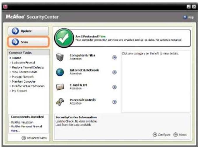 SAMSUNG NP-X460 - Click the Scan button on the left side of the program. The Scan begins. - 2
