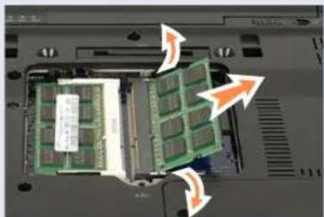 SAMSUNG NP-X460 - Removing a memory module - 1
