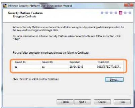 SAMSUNG NP-X460 - Confirm the certificate to use and click the Next button. - 1