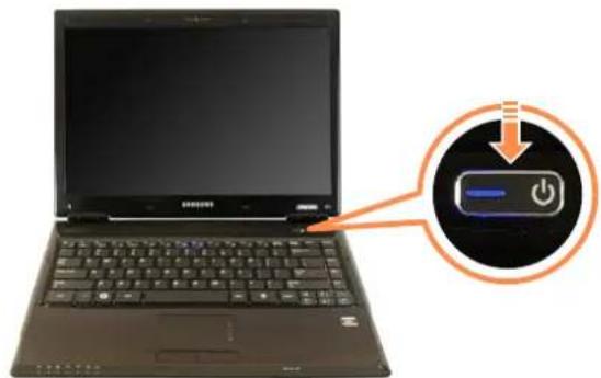 SAMSUNG NP-X460 - Turning the computer on - 1