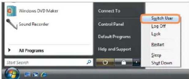 SAMSUNG NP-X460 - Switching User Accounts - 1