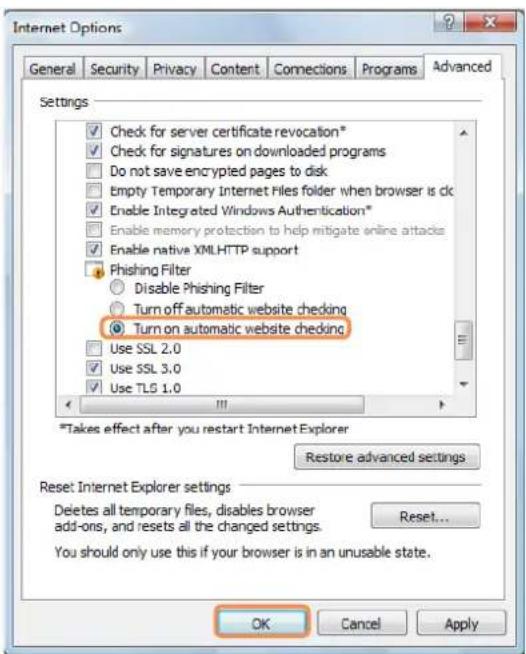 SAMSUNG NP-X460 - The Internet Options window opens. - 1