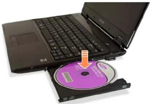 SAMSUNG NP-X460 - Inserting and Ejecting a CD - 2