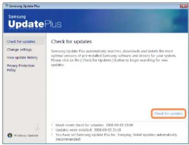 SAMSUNG NP-X460 - If you click on Check for updates, new updates are searched for. - 1