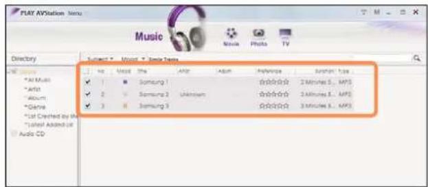 SAMSUNG NP-X460 - The music files found in the selected folder are added to the Library. The music files are registered. - 1