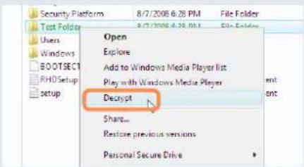 SAMSUNG NP-X460 - To cancel encryption - 1