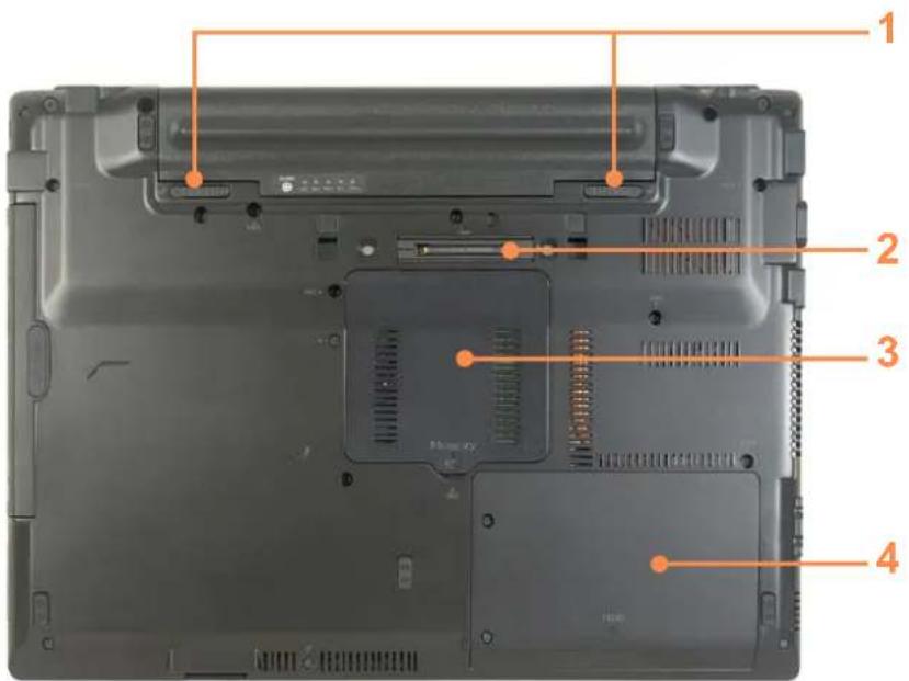SAMSUNG NP-X460 - Bottom View - 1
