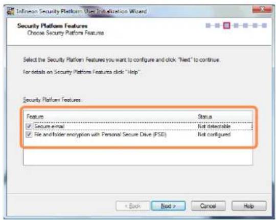 SAMSUNG NP-X460 - Registering a Security Platform User - 5