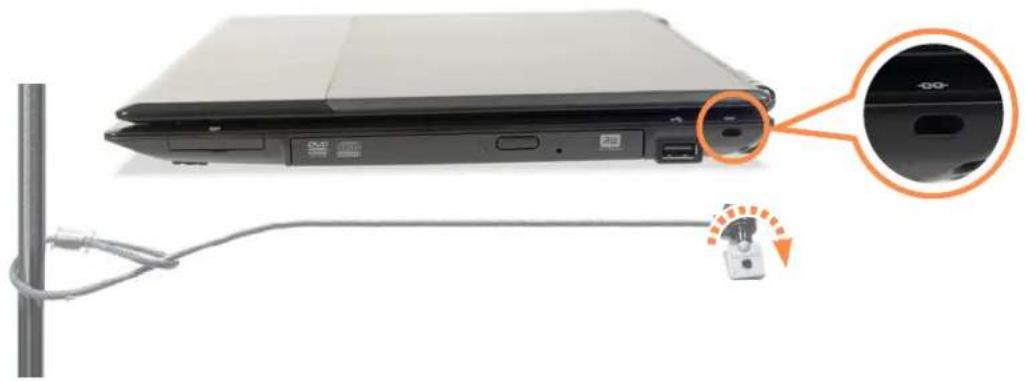 SAMSUNG NP-X460 - Using the Security Lock Port - 1
