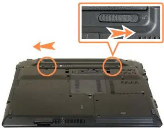 SAMSUNG NP-X460 - Installing/Removing the Battery - 2