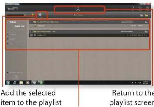 SAMSUNG NP-RV511I - Adding a video, photo or music file to the playlist - 1