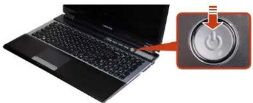 SAMSUNG NP-RF511 - Turning the computer on - 1