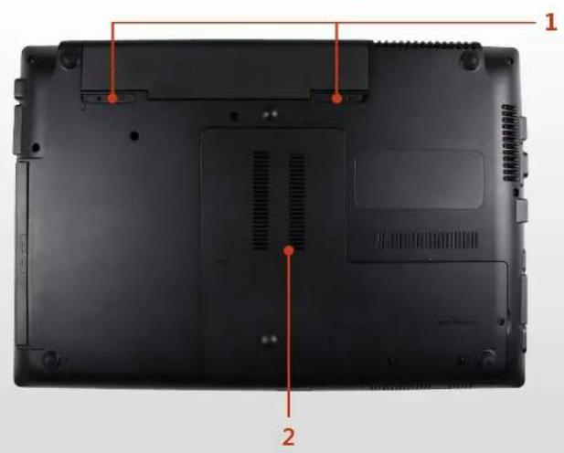SAMSUNG NP-RF511 - Bottom View - 1
