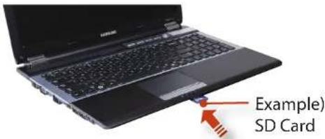 SAMSUNG NP-RF511 - Using the card - 1