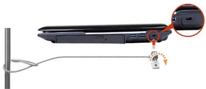 SAMSUNG NP-RF511 - Using the Security Slot - 1