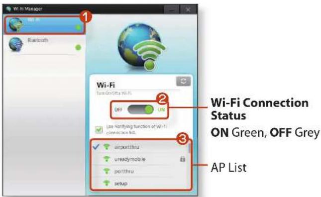 SAMSUNG NP-RC710E - Connecting to a wireless network through Wi-Fi Manager (Optional) - 2