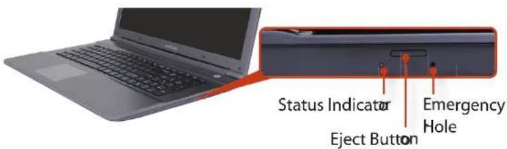 SAMSUNG NP-RC710E - Inserting and Ejecting a CD - 1