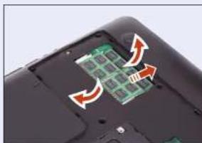 SAMSUNG NP-RC710E - Removing a memory module - 1
