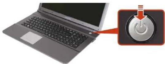 SAMSUNG NP-RC710E - Turning the computer on - 1