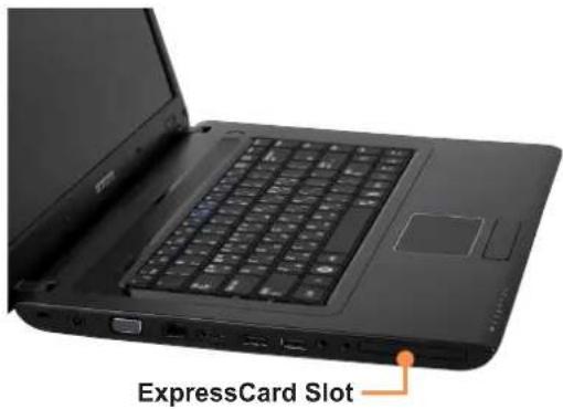 SAMSUNG NP-R560 - To insert a card - 1