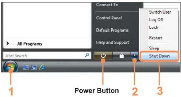 SAMSUNG NP-R560 - Turning the computer off - 4