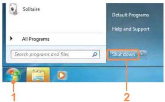 SAMSUNG NP-R560 - Turning the computer off - 2