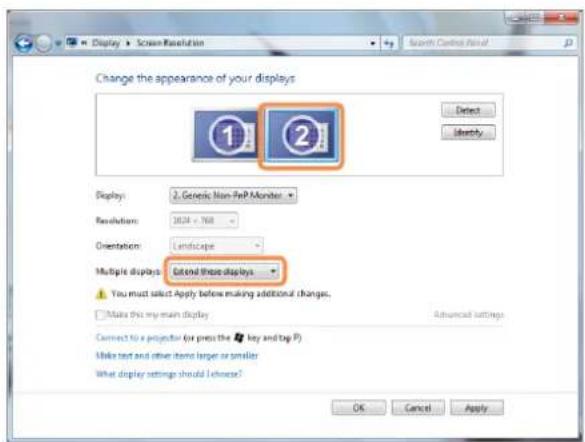 SAMSUNG NP-R560 - Selecting Dual View - 1