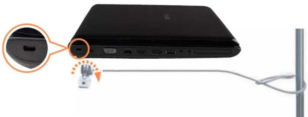 SAMSUNG NP-R560 - Using the Security Lock Port - 1