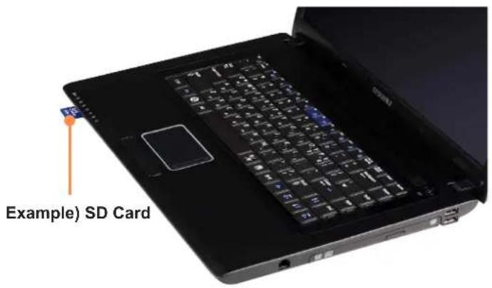 SAMSUNG NP-R560 - To Insert and Use a Memory Card - 2