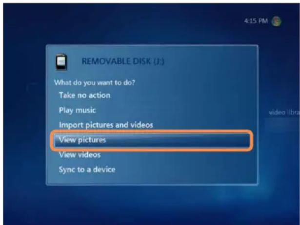 SAMSUNG NP-R505I - Viewing Pictures and Videos Saved on Removable Media - 2