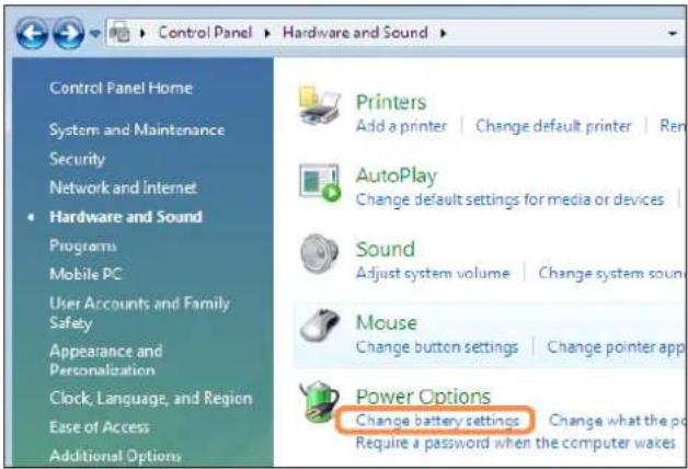 SAMSUNG NP-R505I - Configuring the Start Menu Power Button - 1