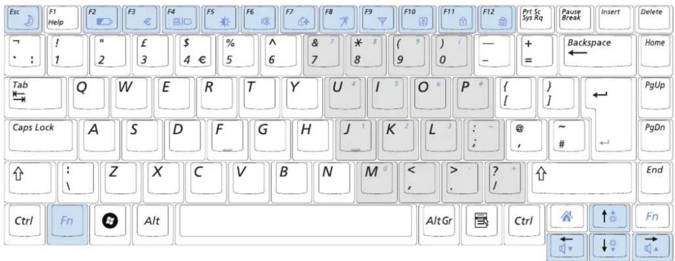SAMSUNG NP-R505I - Keyboard - 2