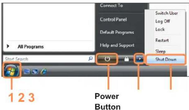 SAMSUNG NP-R505I - Turning the computer off - 1