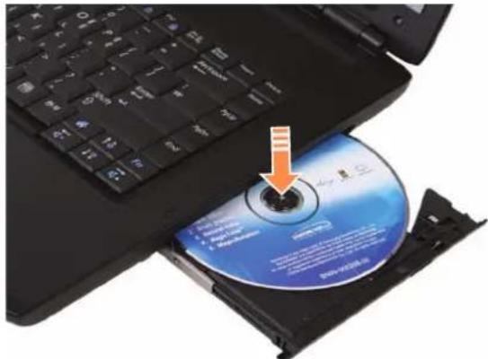 SAMSUNG NP-R505I - Inserting and Ejecting a CD - 2