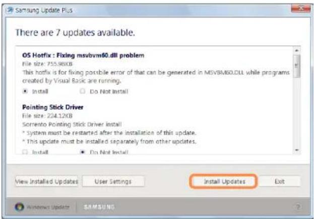 SAMSUNG NP-R505I - To update the software and drivers - 3
