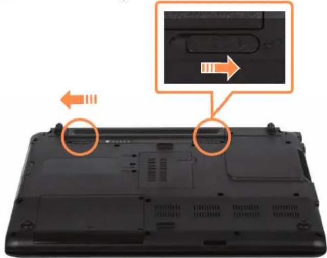 SAMSUNG NP-R505I - Installing/Removing the Battery - 1