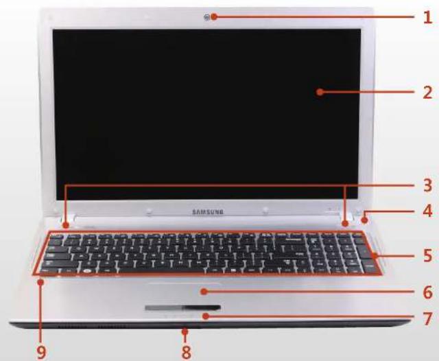 SAMSUNG NP-Q530E - Front View - 2