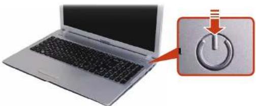 SAMSUNG NP-Q530E - Turning the computer on - 1
