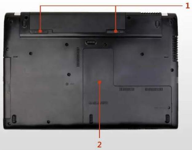 SAMSUNG NP-Q530E - Bottom View - 1