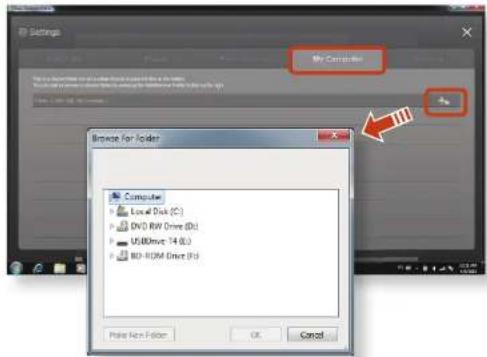 SAMSUNG NP-Q530E - Adding shared content on your computer - 1