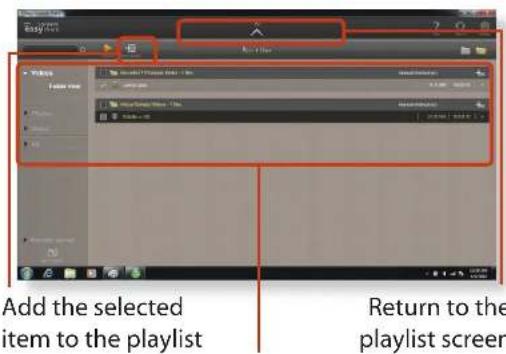 SAMSUNG NP-Q530E - Adding a video, photo or music file to the playlist - 1