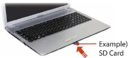 SAMSUNG NP-Q530E - Using the card - 1