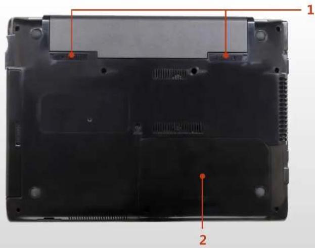 SAMSUNG NP-Q530E - Bottom View - 2
